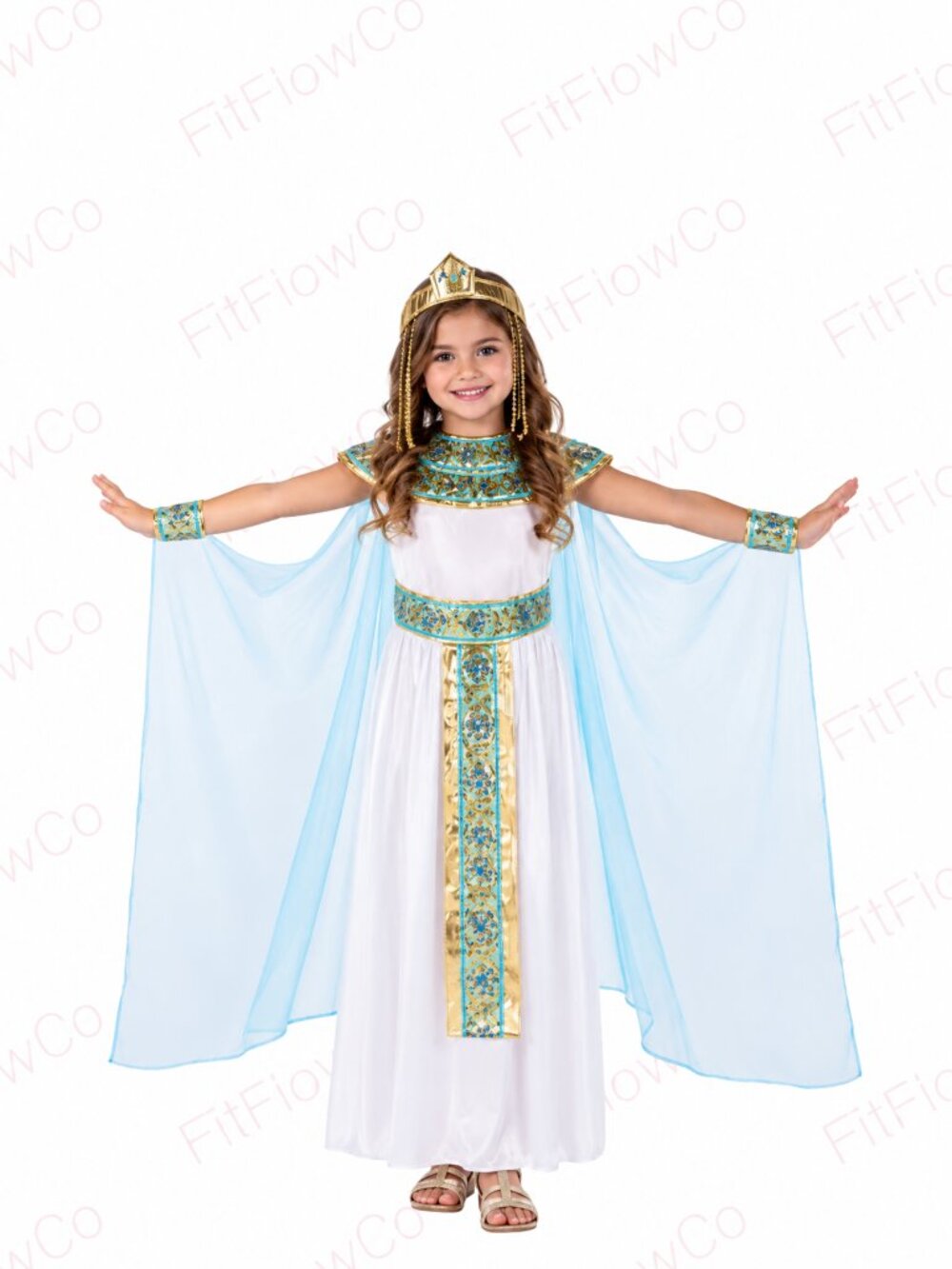 Forum Novelties Pharaoh’s Princess Egyptian Costume Girls Small 4-6 NWT